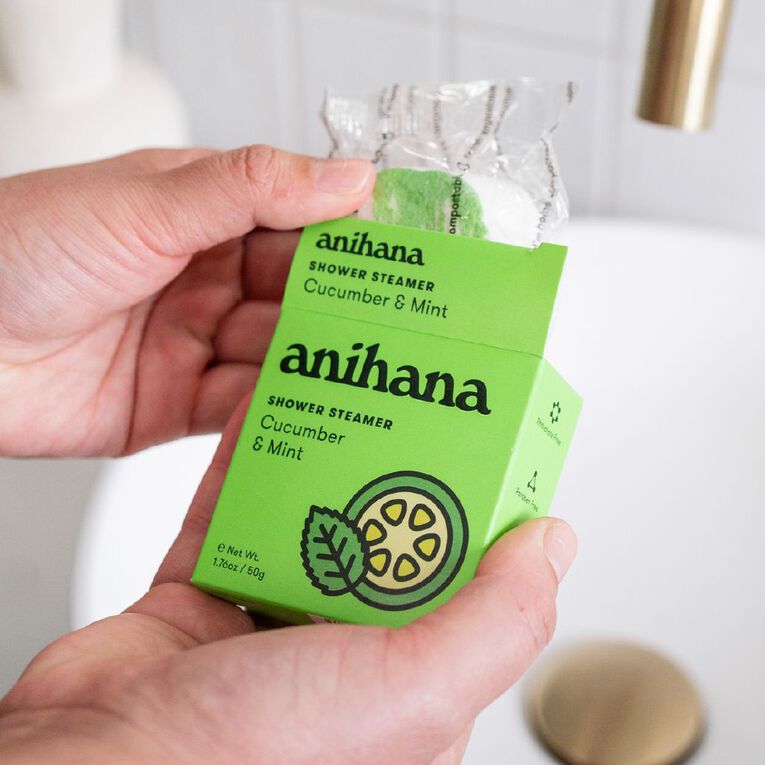 Anihana Shower Steamer Cucumber And Mint 50g, , hi-res