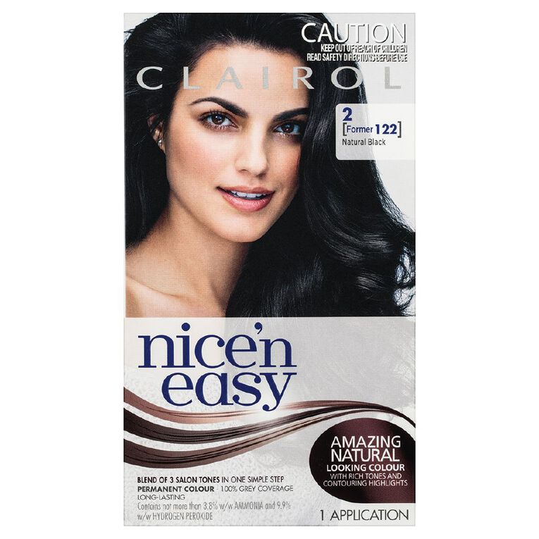 Clairol Nice N Easy Permanent Hair Colour Black 2, , hi-res