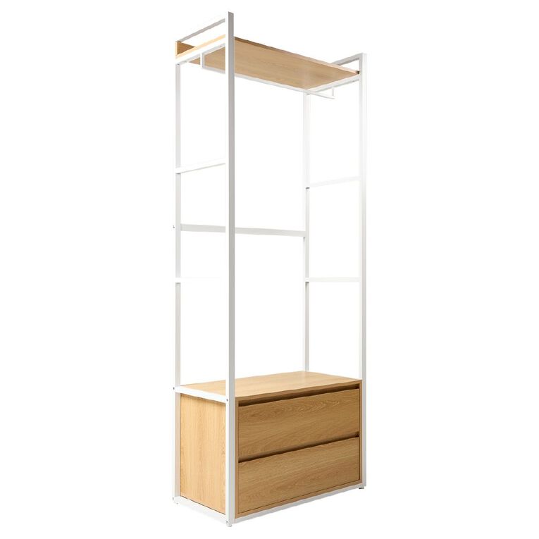Living & Co Ava Modular Wardrobe with Drawers, , hi-res