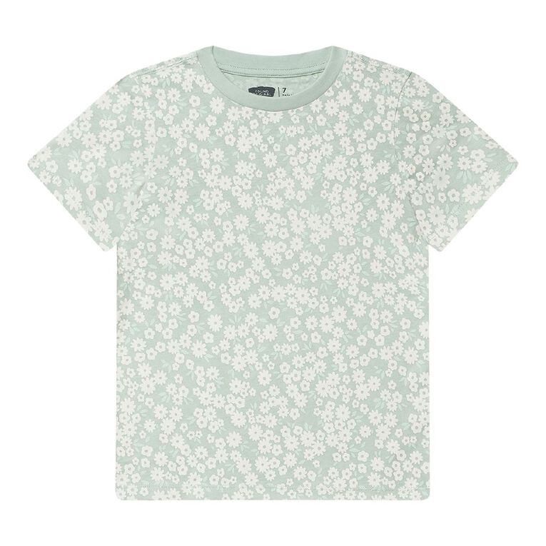 Young Original Short Sleeve All Over Print Tee, Green Light, hi-res