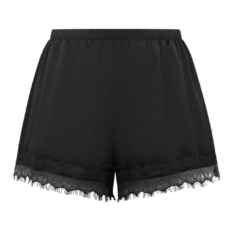 BRDRLESS Aster Lace Mini Shorts, Black, hi-res