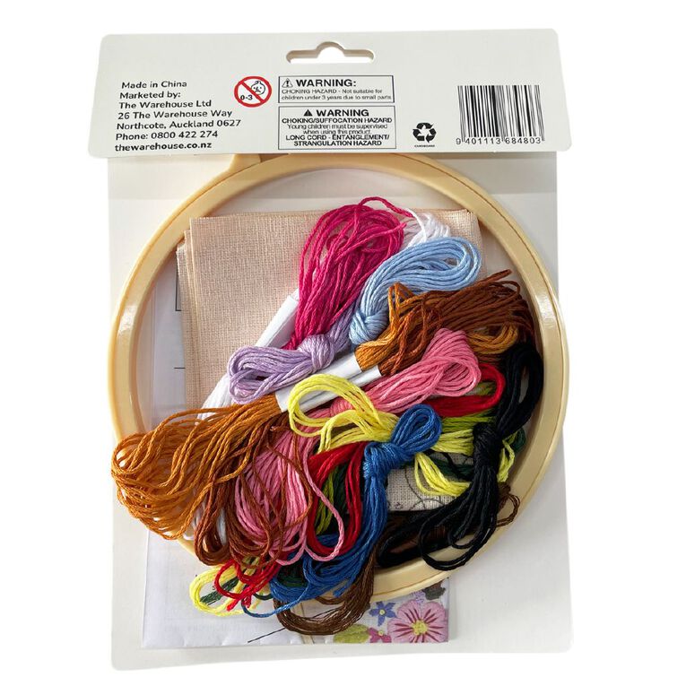 Uniti Craft Adults Embroidery Kit 6 inch Dog, , hi-res