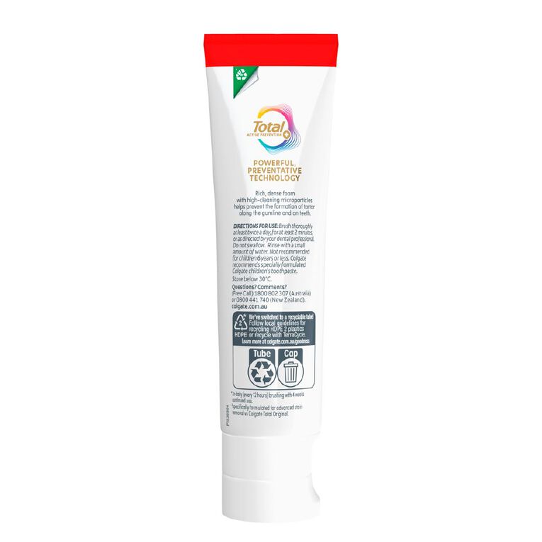 Colgate Total Toothpaste Advanced Clean 115g, , hi-res