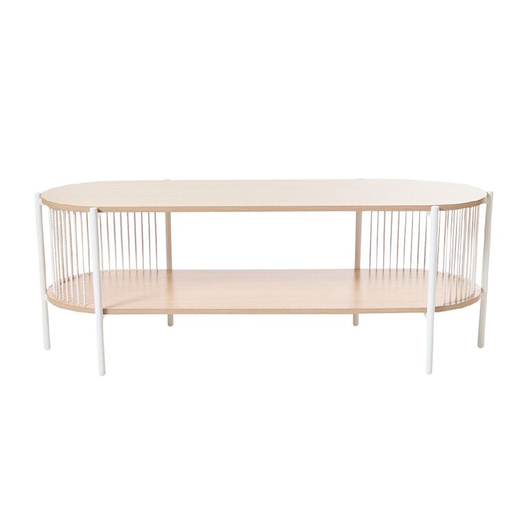 Living & Co Ezra Rope Entertainment Unit Natural, , hi-res