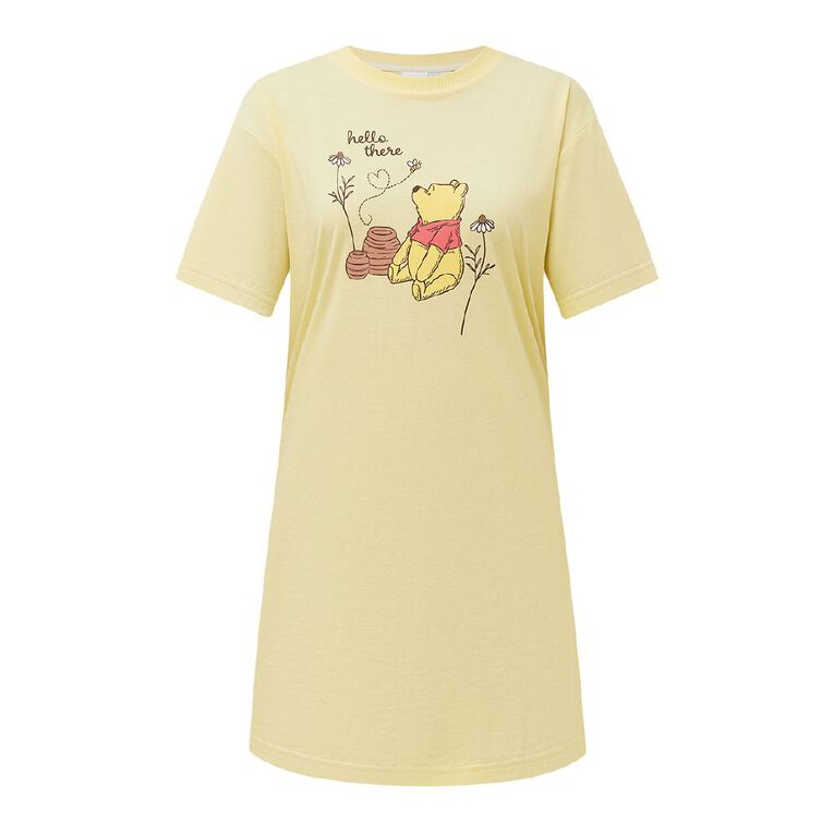 Winnie the Pooh Boxy Tee Nightie, Yellow Light, hi-res