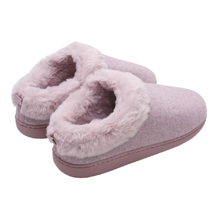 H&H Women's Recycled Memory Slippers, Pink Dark, hi-res