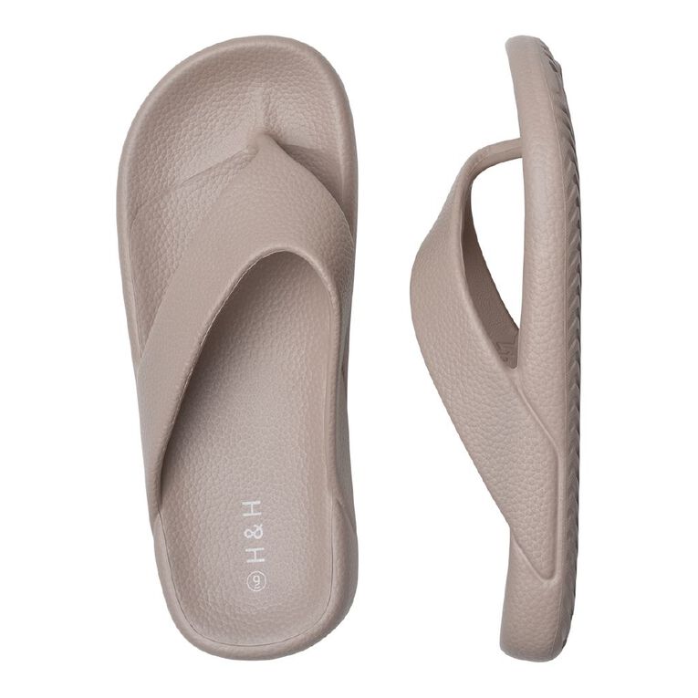 H&H Women's EVA Jandals, Taupe, hi-res