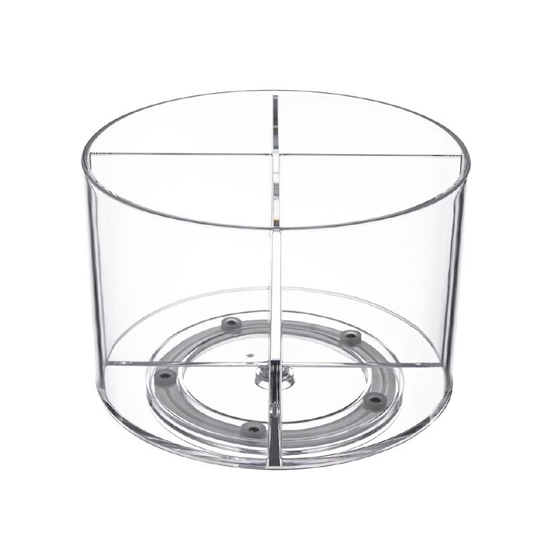 Living & Co Makeup Organiser Turntable Clear, , hi-res
