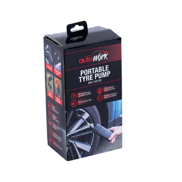 Autoworx Portable Tyre Pump, , hi-res
