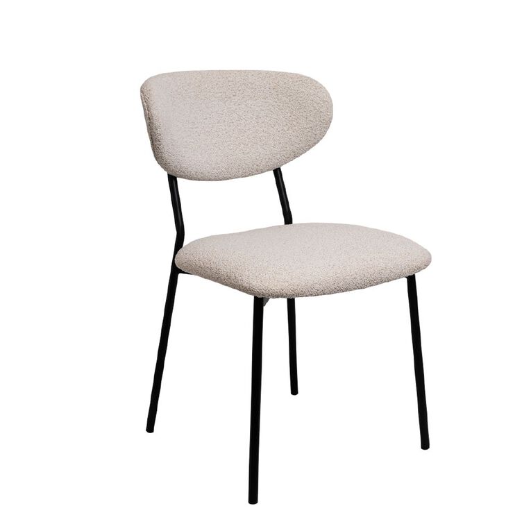 Living & Co Diana Dining Chair Cream, , hi-res