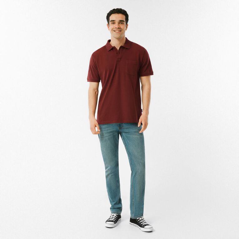 H&H Men's Pique, Red Dark, hi-res