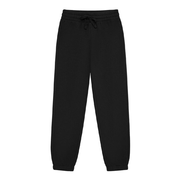 Young Original Kids' Plain Trackpants, Black, hi-res