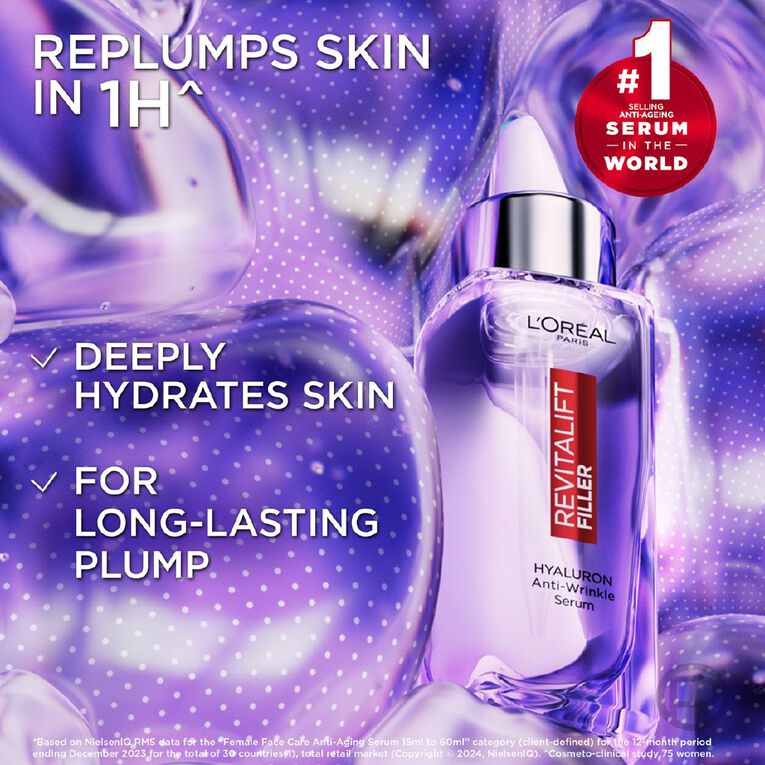 L'Oreal Paris Revitalift Filler 1.5% Hyaluronic Acid Serum, , hi-res