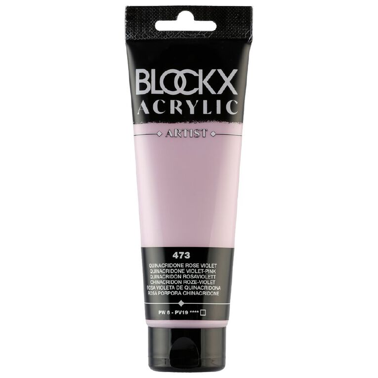 BLOCKX Acrylic Tube Quinacridone Pink Violet 120ml, , hi-res