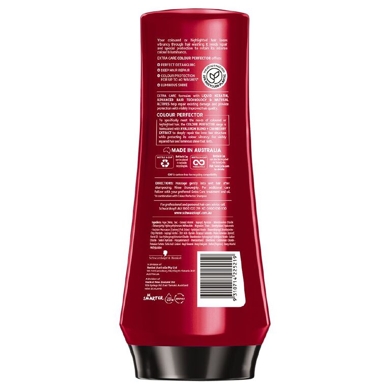 Schwarzkopf Extra Care Colour Perfector Conditioner 400ml, , hi-res