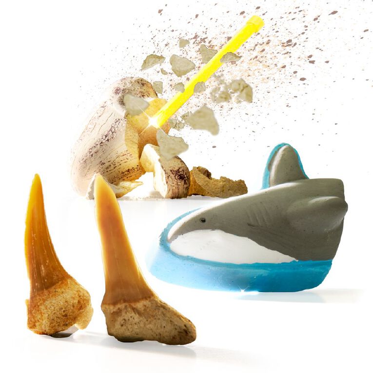 Discovery Kids Mindblown Excavation Kit Mini Unearthed Shark Teeth, , hi-res