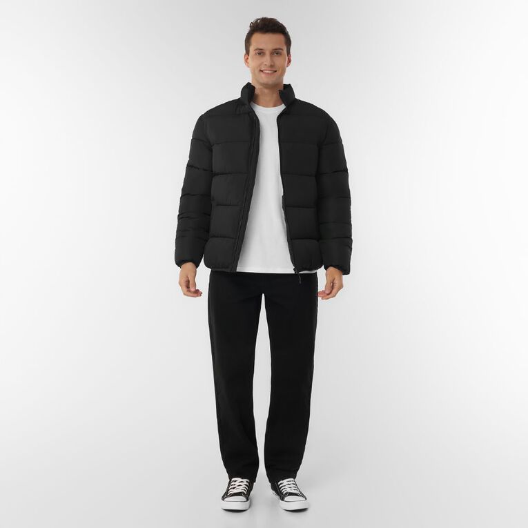H&H Men's Puffer Jacket, Black, hi-res