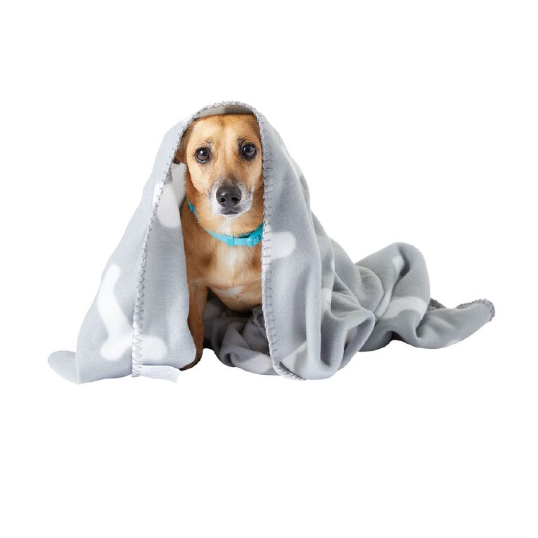Petzone Pet Fleece Blanket Grey Grey The Warehouse