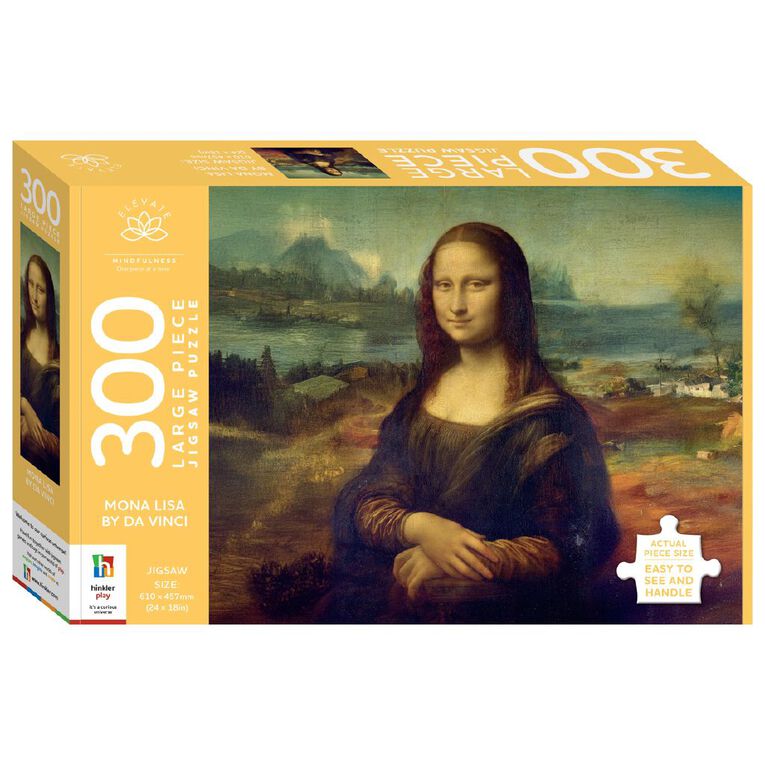 Elevate Mona Lisa by Da Vinci 300 Piece Puzzle, , hi-res
