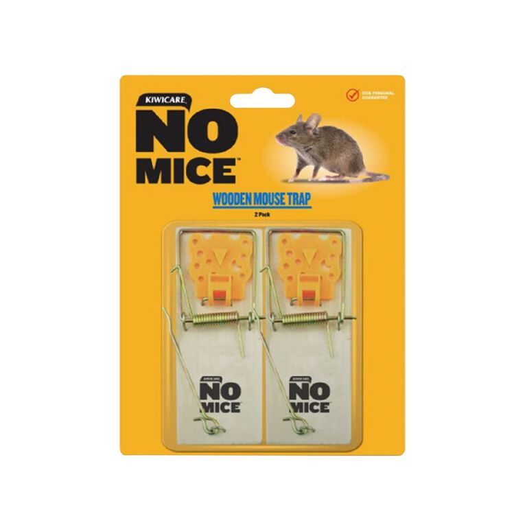 Kiwicare NO Mice Wooden Mouse Trap 2 Pack, , hi-res