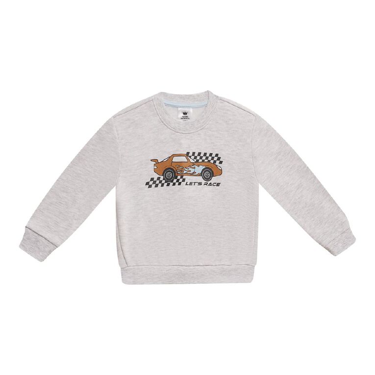 Young Original Toddler Boys' Printed Sweatshirt, Grey Light, hi-res