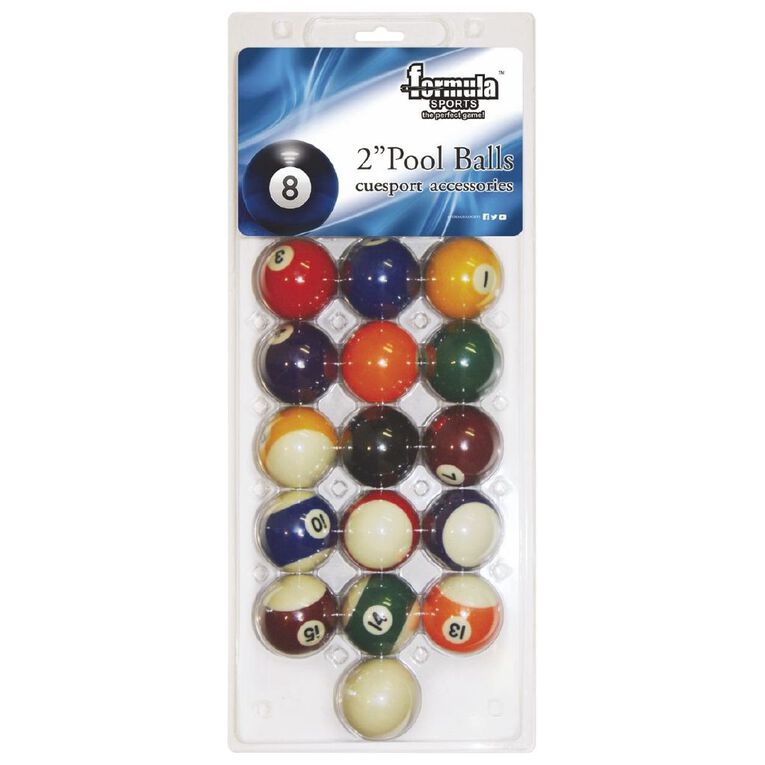 Formula Sports Standard Pool Balls 2 inch The Warehouse