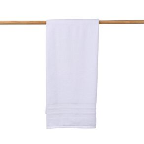 Living & Co Plush Plain Bath Towel White