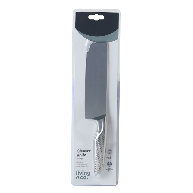 Living & Co Stainless Steel Cleaver Knife, , hi-res