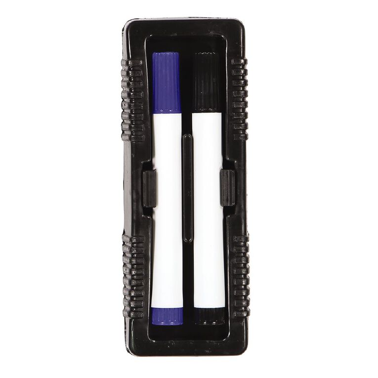 Whiteboard Duster with 2 Markers Assorted 1 Pack Assorted The Warehouse