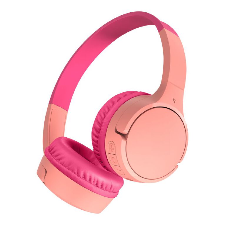 Belkin SoundForm Mini 2 Wireless On-Ear Kids Headphones Pink, , hi-res