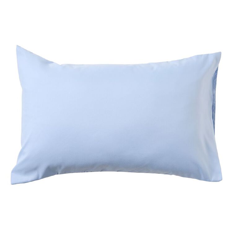 Living & Co Pillowcase Standard Microfibre 2 Piece Blue 48cm x 73cm, , hi-res