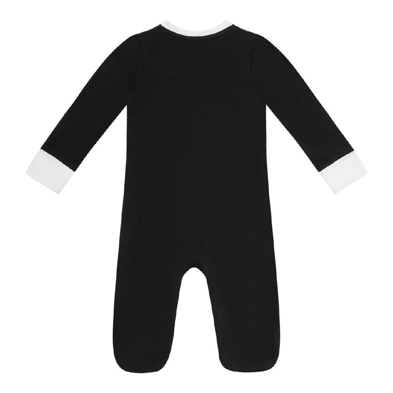 All Blacks Babies' 2 Way Zip All-in-One, Black, hi-res