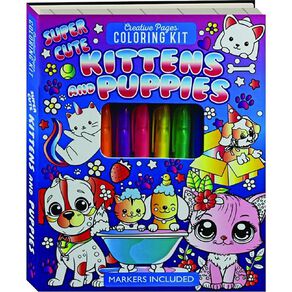 Creative Pages: Super Cute Kittens Coloring Kit