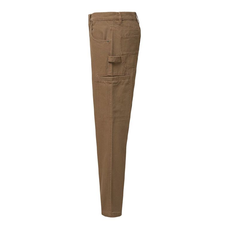 H&H Men's Relaxed Carpenter Pants, Brown Mid, hi-res