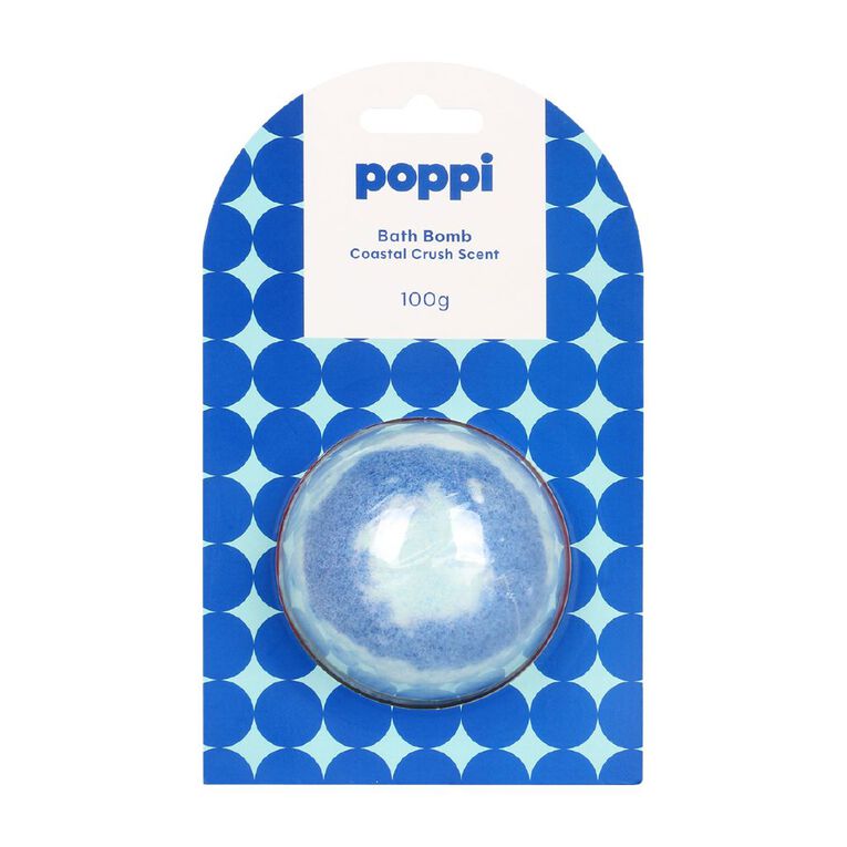 Poppi Bath Bomb Coastal Crush 100g 100g, , hi-res