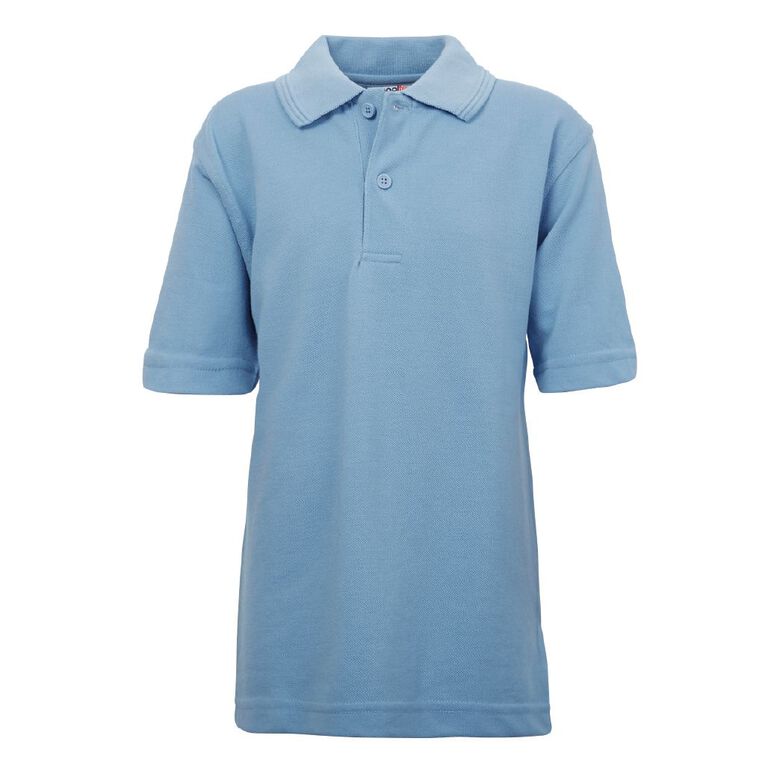 Schooltex Kids' Pique Polo, Sky Blue, hi-res