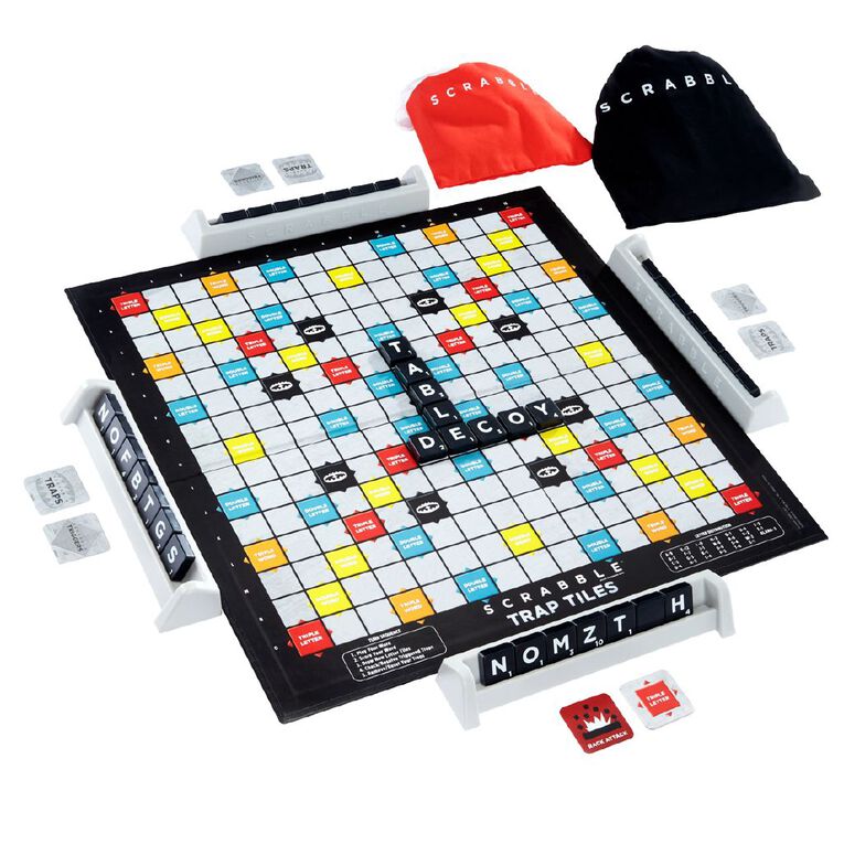 Scrabble Trap Tiles Board Game The Warehouse