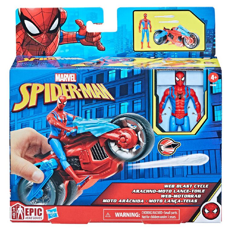 Spider-Man 4 inch Vehicle and Figure, , hi-res