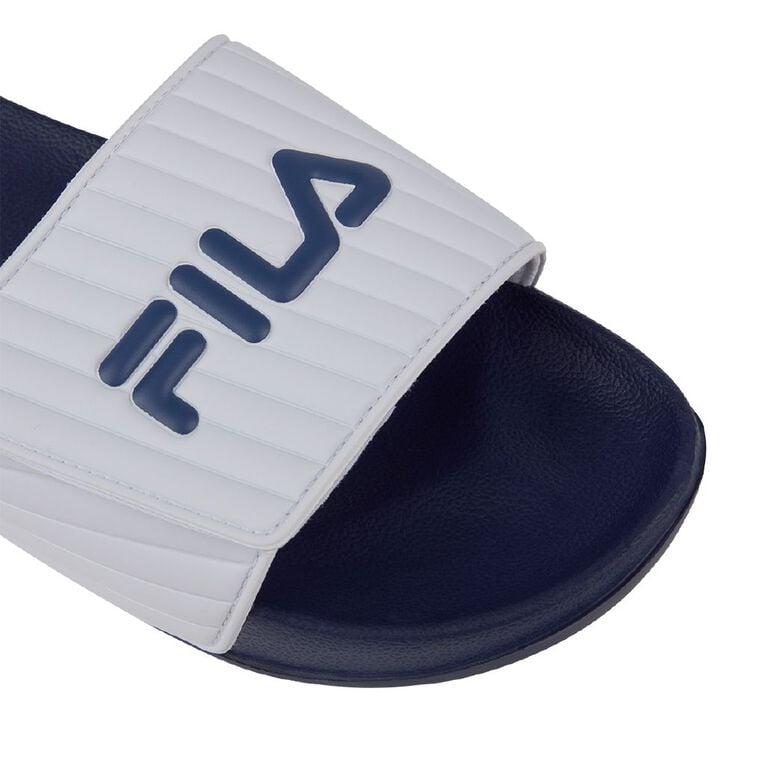 Fila Men's Cala Slides, Navy/White, hi-res