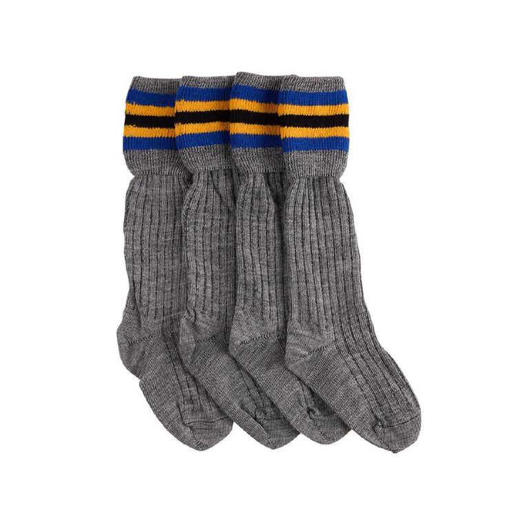 Schooltex Striped School Socks 2 Pack, Schooltex Sock A4, hi-res