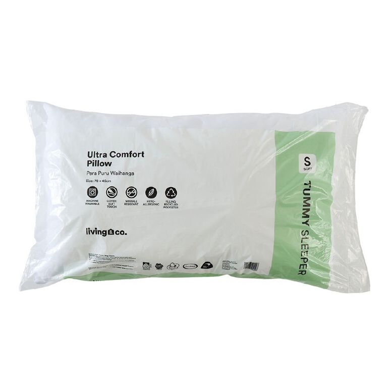 Living & Co Ultra Comfort Pillow Soft White, , hi-res