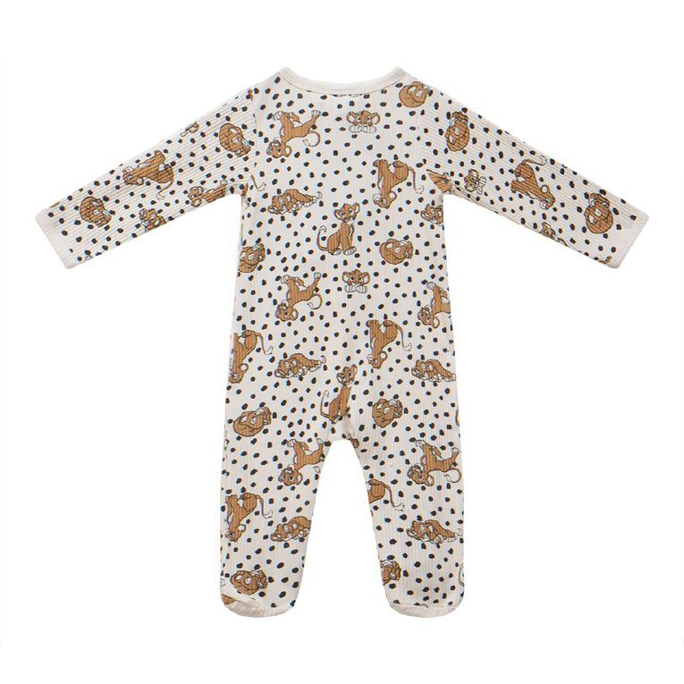 The Lion King Babys' 2 Way Zip All-in-One, Cream, hi-res