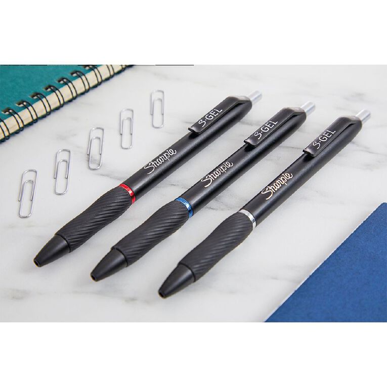 Sharpie Retractable Business 0.7mm Gel Pens Assorted 4 Pack, , hi-res