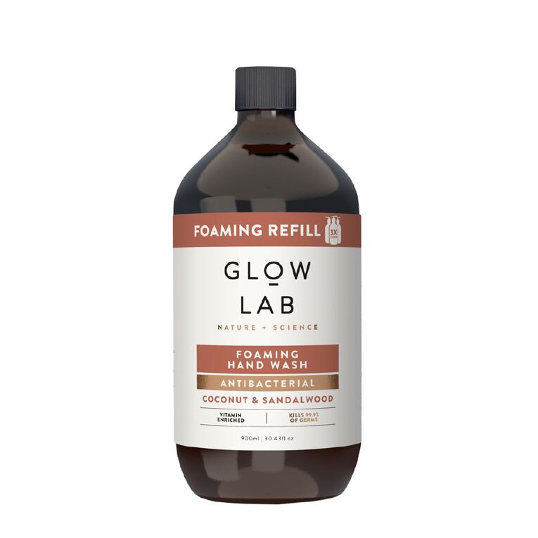 Glow Lab Foaming Refill Hand Wash Coconut And Sandalwood 900ml