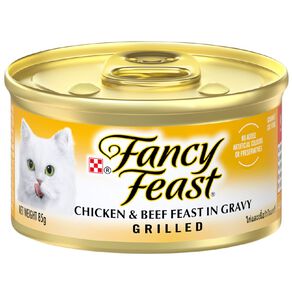 Fancy Feast Wet Cat Food Grilled Chicken & Beef 85g 85g