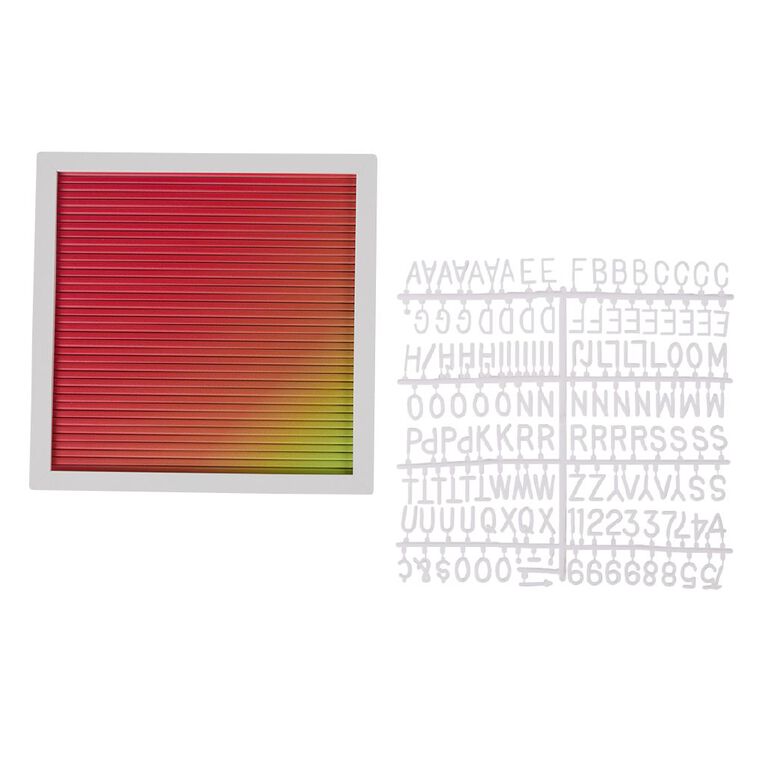 Living & Co Ombre Letterboard 25cm x 25cm, , hi-res