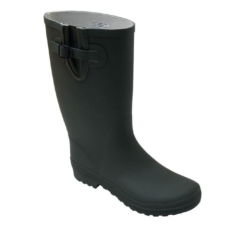 H&H Men's Buckle Gumboots, Khaki, hi-res