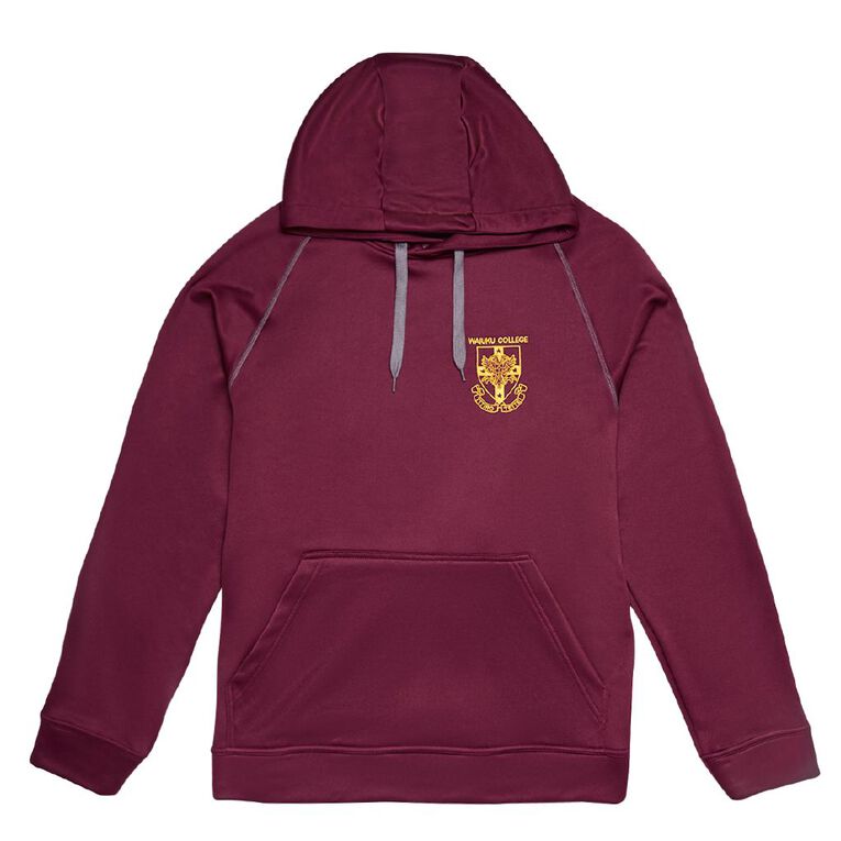 Schooltex Waiuku College Hoodie with Embroidery, Maroon, hi-res