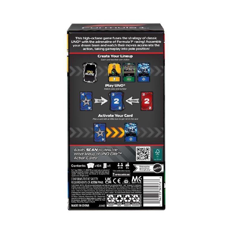 UNO Elite F1 Racing Game, , hi-res
