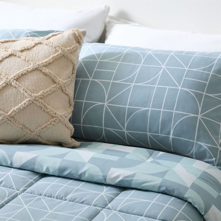 Living & Co 3 Piece Comforter Nova Natural Queen, , hi-res